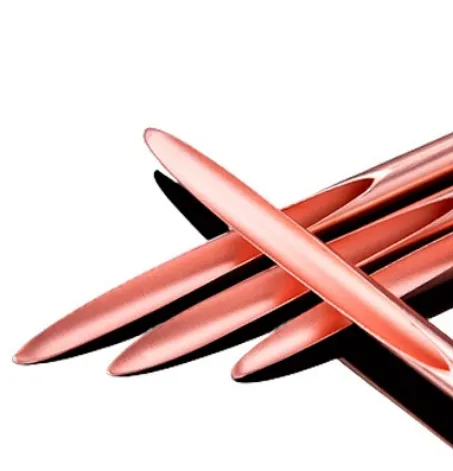 Tubo de cobre com ranhura interna