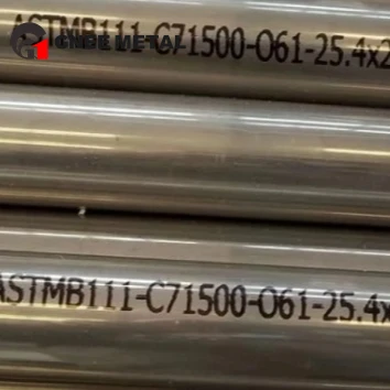 Tubo de cobre e níquel ASTM B111 C71500 70/30